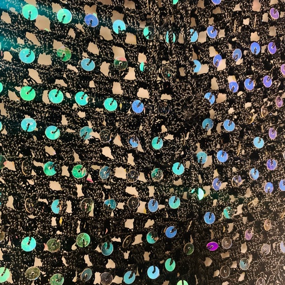 Sequin Decor Poncho - Picture 2 of 3